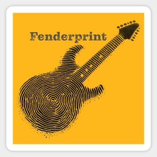 tshirt, mug, sticker, artprints of Fender guitar Sticker